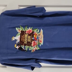 Tommy Bahama Navy Tropical Parrot Shirt